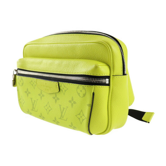 美品 LOUIS VUITTON ルイ ヴィトン バムバッグ アウトドア タイガラマ ボディバッグ M30251 PVC レザー ジョーヌ イエロー ブラック