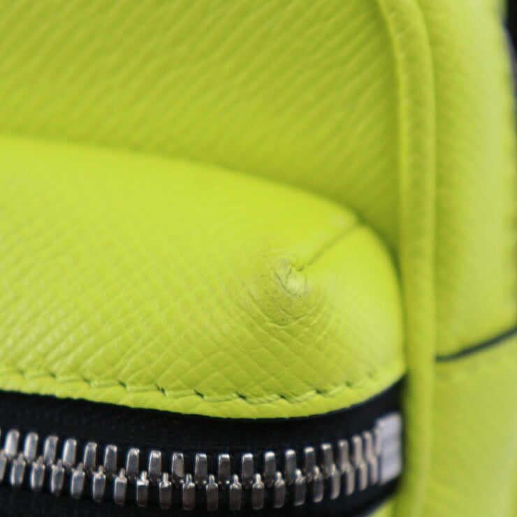 美品 LOUIS VUITTON ルイ ヴィトン バムバッグ アウトドア タイガラマ ボディバッグ M30251 PVC レザー ジョーヌ イエロー ブラック