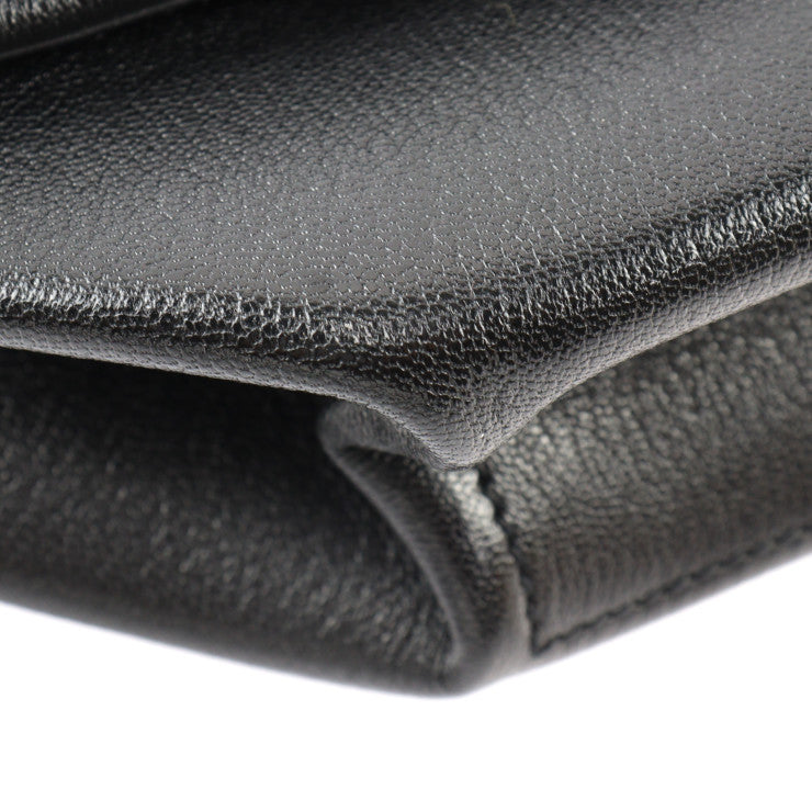 美品 HERMES エルメス OPLI オプリ クラッチバッグ 071966CK シェーブル ブラック シルバー金具