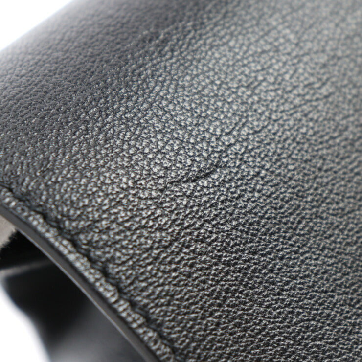 美品 HERMES エルメス OPLI オプリ クラッチバッグ 071966CK シェーブル ブラック シルバー金具