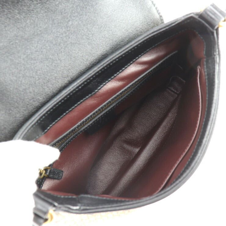 超美品 GUCCI グッチ GGマーモント ショルダーバッグ 648934 パイソン レザー ベージュ ブラック ダブルG ゴールド金具