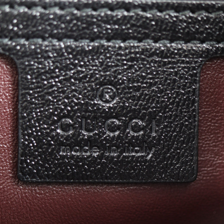 超美品 GUCCI グッチ GGマーモント ショルダーバッグ 648934 パイソン レザー ベージュ ブラック ダブルG ゴールド金具