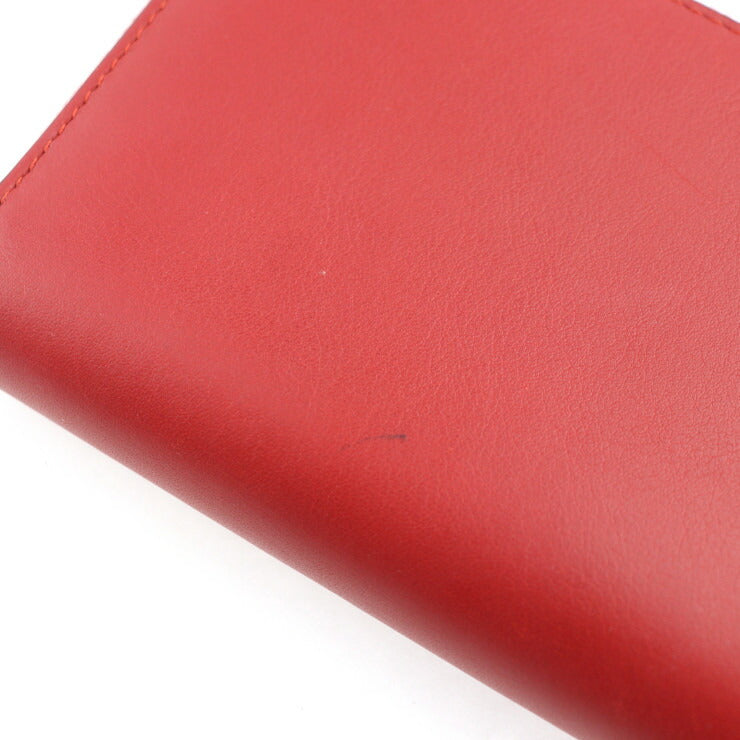 美品 GUCCI グッチ バンブー 長財布 453158 レザー レッド ゴールド金具 ラウンドファスナー