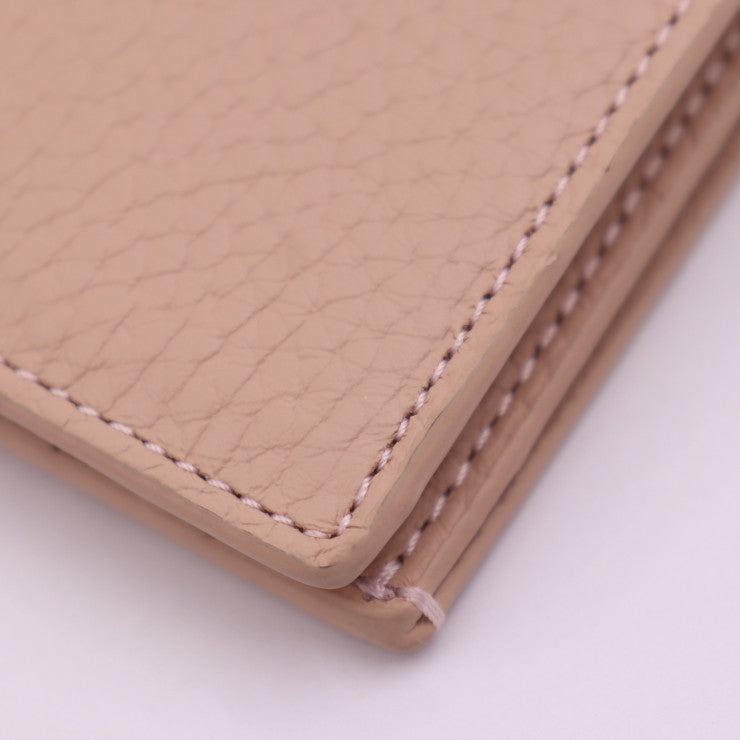 超美品 COCOCELUX GOLD ココセリュックス ゴールド 二つ折り財布 長財布 - GOLDヘラクレス シュリンクレザー ベージュ系 ゴールド金具 ロングウォレット