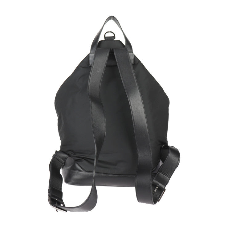 美品 JIMMY CHOO ジミーチュウ フィッツロイ リュック・デイパック - ナイロン レザー ブラック バックパック