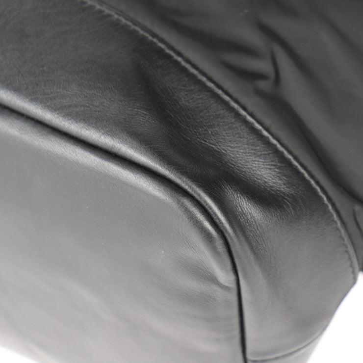 美品 JIMMY CHOO ジミーチュウ フィッツロイ リュック・デイパック - ナイロン レザー ブラック バックパック