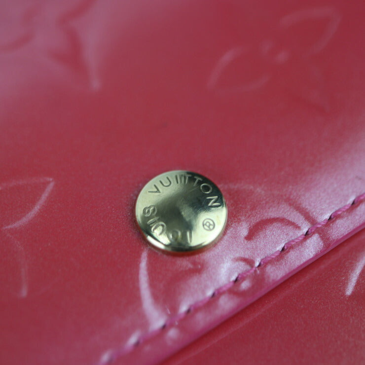 超美品 LOUIS VUITTON ルイ ヴィトン ポルトフォイユ・サラ 長財布 Ｍ9140F モノグラムヴェルニ フランボワーズ ゴールド金具 フラップ ビトン