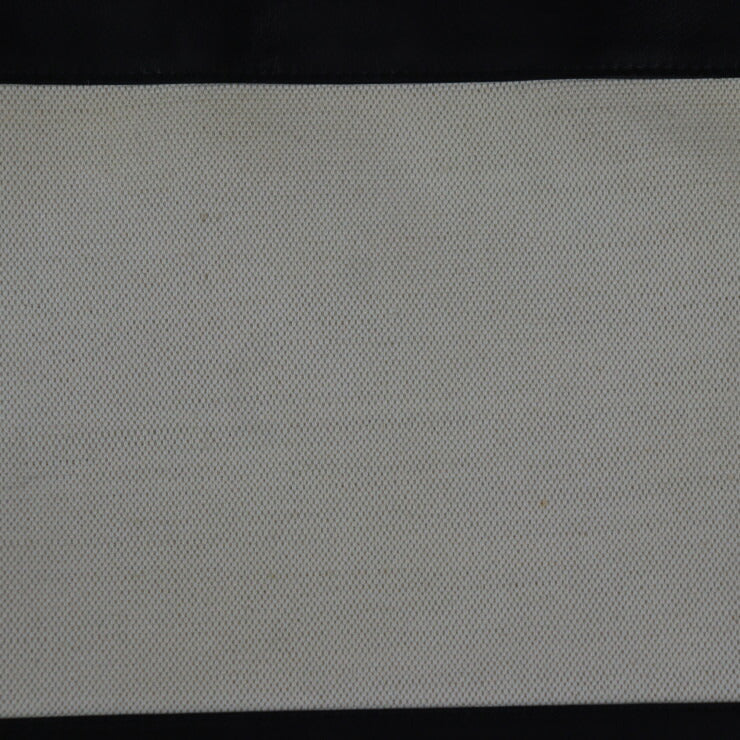 美品 BALENCIAGA バレンシアガ ネイビークリップM セカンドバッグ 373834 キャンバス レザー ナチュラル ブラック シルバー金具 クラッチバッグ ポーチ