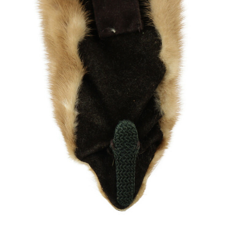 David Green デビッド グリーン 襟巻 マフラー - ミンク ブラウン ティペット 毛皮