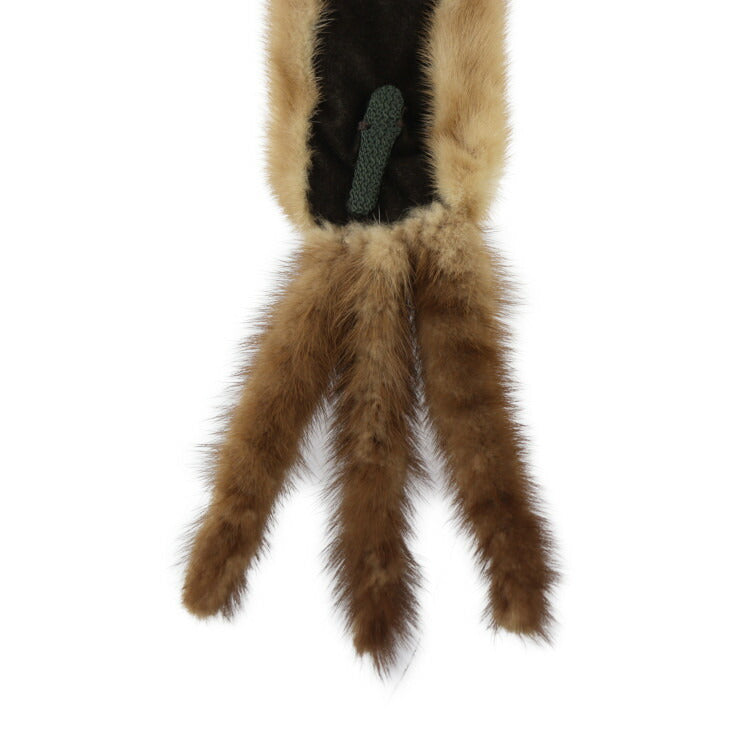 David Green デビッド グリーン 襟巻 マフラー - ミンク ブラウン ティペット 毛皮