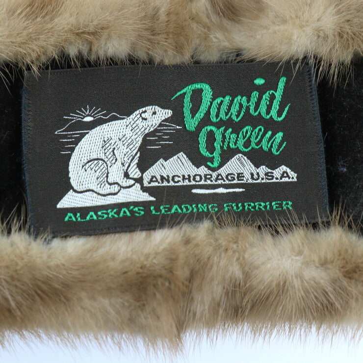 David Green デビッド グリーン 襟巻 マフラー - ミンク ブラウン ティペット 毛皮