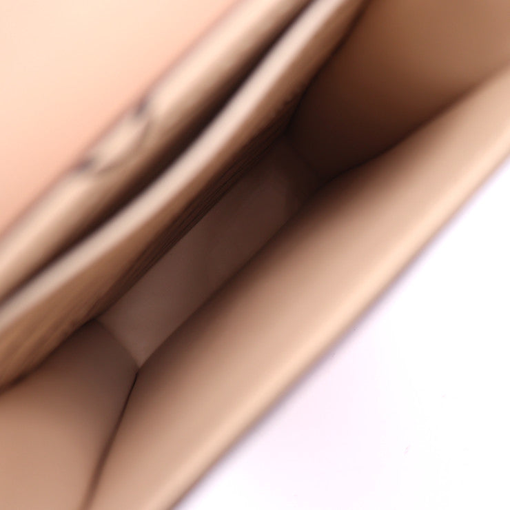 超美品 LOUIS VUITTON ルイ ヴィトン ポシェット・トランク ヴェルティカル エピ ショルダーバッグ M67872 レザー カーフレザー ローズバレリーヌ ブラック ゴールド金具 ビトン ピンク チェーン