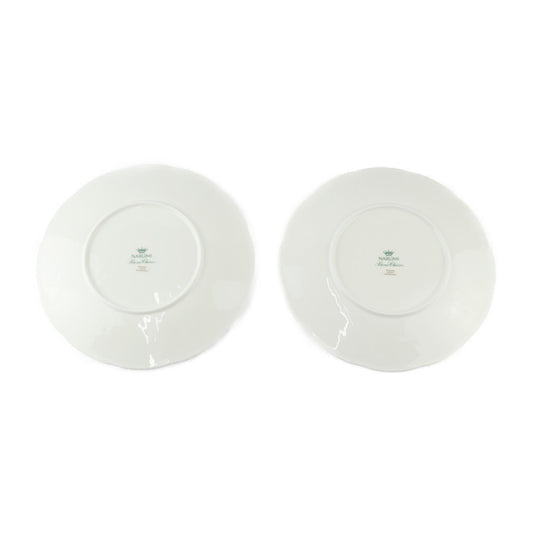 新品未使用展示品 NARUMI ナルミ 27cm プレート 2点セット 食器 1023-21760 ボーンチャイナ ホワイト フルーツエンボス 洋皿 大皿