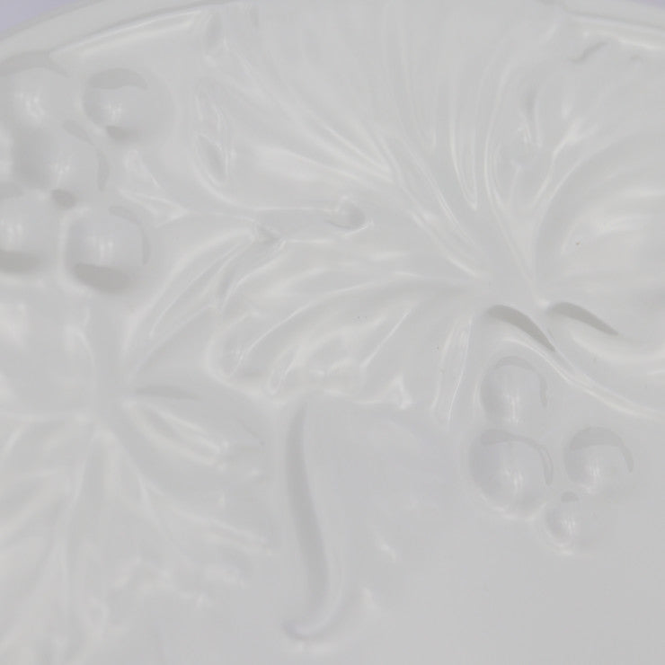 新品未使用展示品 NARUMI ナルミ 27cm プレート 2点セット 食器 1023-21760 ボーンチャイナ ホワイト フルーツエンボス 洋皿 大皿