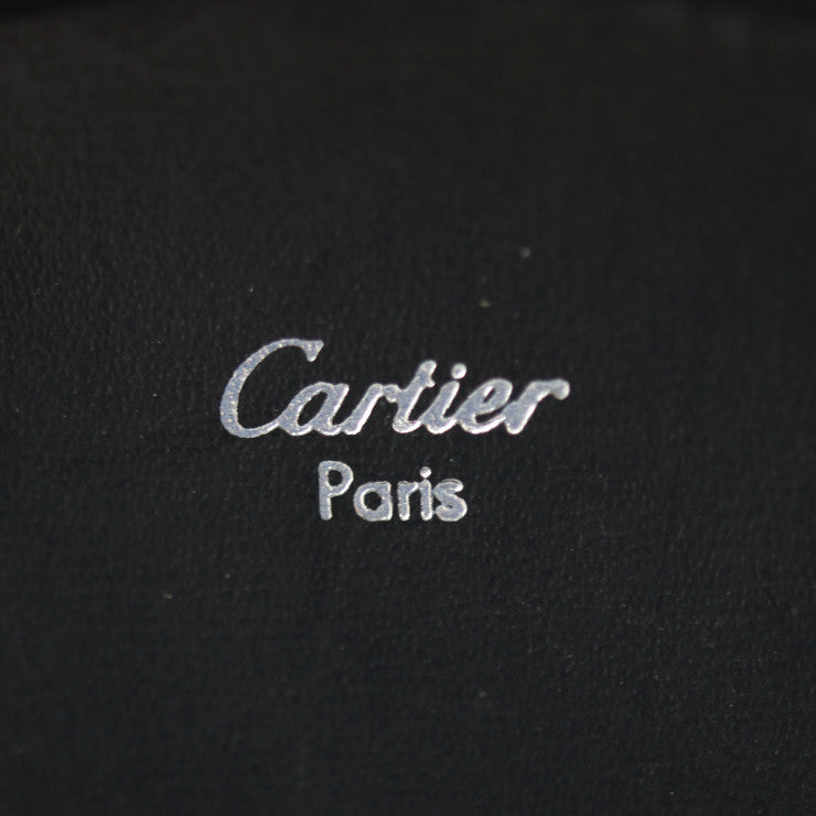 美品 CARTIER カルティエ パシャ コインケース L3000129 カーフレザー ブラック シルバー金具 小銭入れ