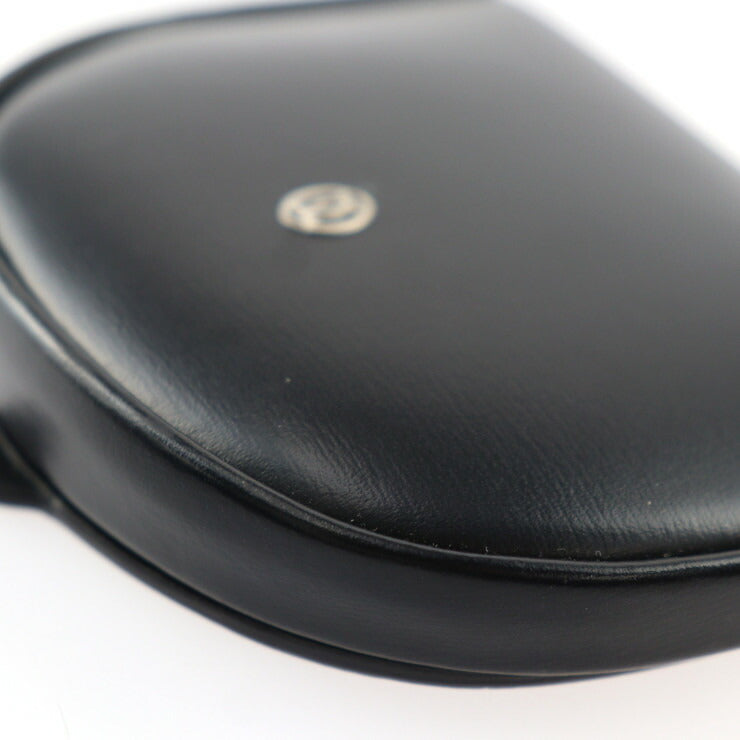 美品 CARTIER カルティエ パシャ コインケース L3000129 カーフレザー ブラック シルバー金具 小銭入れ