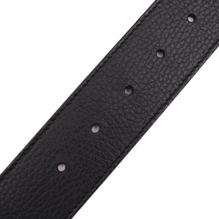 美品 GUCCI グッチ リバーシブルベルト ベルト 450000 表記サイズ 75・30 レザー ブラック ダークブラウン ゴールド金具 GGロゴバックル