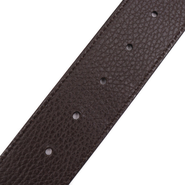 美品 GUCCI グッチ リバーシブルベルト ベルト 450000 表記サイズ 75・30 レザー ブラック ダークブラウン ゴールド金具 GGロゴバックル