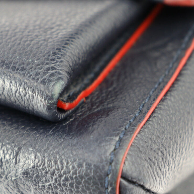 LOUIS VUITTON ルイ ヴィトン ヴァヴァンPM モノグラムアンプラント ショルダーバッグ M52271 レザー マリーヌルージュ ゴールド金具 フラップ チェーン ビトン ネイビー系