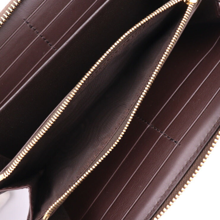 GUCCI GG Marmont Long Wallet 456117 in good condition, made of python, brown and yellow, gold hardware, round zipper, and exotic leather