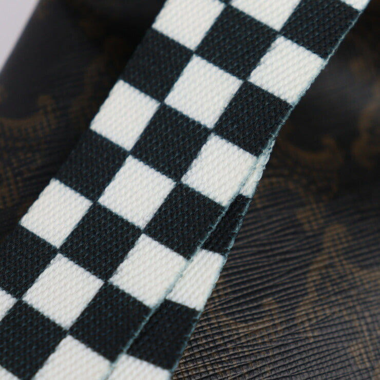 超美品 CELINE セリーヌ トリオンフ ベルトバッグ ウエストバッグ 19597 2DDE PVC ブラウン シルバー金具 ウエストポーチ