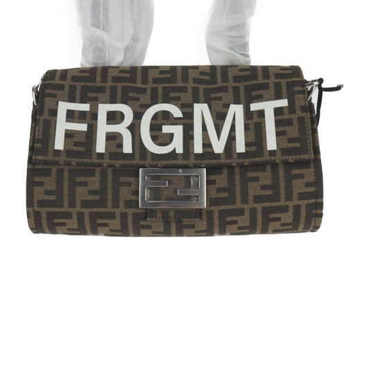 新品未使用展示品 FENDI フェンディ バゲット フォールダブル ズッカ ハンドバッグ 8BH418 AR2F キャンバス ベージュ系 ブラウン系 2WAY ショルダーバッグ トートバッグ