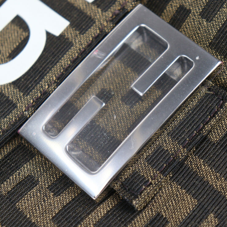 新品未使用展示品 FENDI フェンディ バゲット フォールダブル ズッカ ハンドバッグ 8BH418 AR2F キャンバス ベージュ系 ブラウン系 2WAY ショルダーバッグ トートバッグ