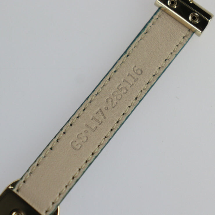 超美品 BVLGARI ブルガリ ドッピオトンド ダブルコイル ブレスレット ブルガリブルガリ ブレスレット 285116 レザー グリーン ゴールド金具 2重ブレス