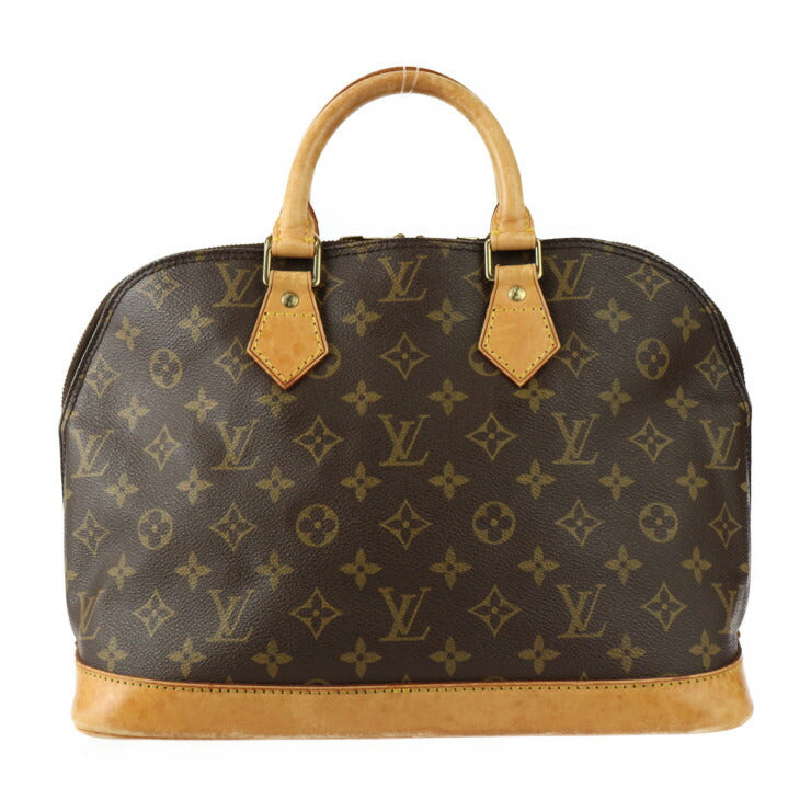 LOUIS VUITTON ルイ ヴィトン アルマ PM ハンドバッグ M53151 モノグラムキャンバス レザー ブラウン ゴールド金具 ビトン