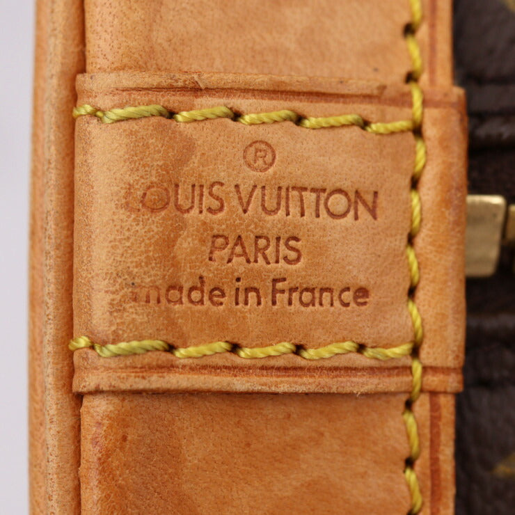 LOUIS VUITTON ルイ ヴィトン アルマ PM ハンドバッグ M53151 モノグラムキャンバス レザー ブラウン ゴールド金具 ビトン