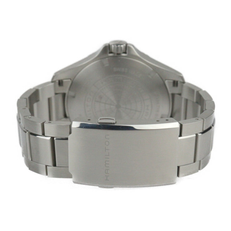 超美品 HAMILTON ハミルトン カーキネイビー スキューバ オート 腕時計 H82525160 ステンレススチール シルバー グリーン文字盤 自動巻き