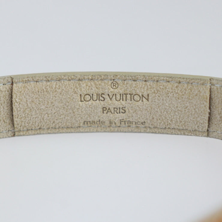 美品 LOUIS VUITTON ルイ ヴィトン グッドラックブレス サイバーエピ ブレスレット M99084 パテントレザー ゴールド系 オレンジ系 シルバー金具 ビトン