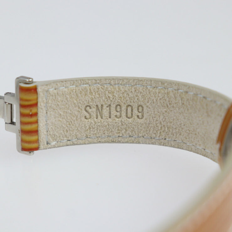 美品 LOUIS VUITTON ルイ ヴィトン グッドラックブレス サイバーエピ ブレスレット M99084 パテントレザー ゴールド系 オレンジ系 シルバー金具 ビトン