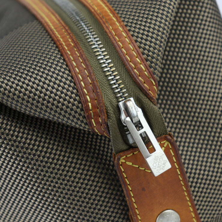 LOUIS VUITTON ルイ ヴィトン トゥルースアルバトロス ダミエジェアン セカンドバッグ M93089 キャンバス レザー テール カーキ系 ブラウン シルバー金具 クラッチバッグ ポーチ ビトン