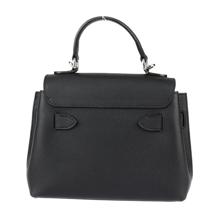 美品 LOUIS VUITTON ルイ ヴィトン ロックミー エヴァー ミニ ハンドバッグ M20997 グレインカーフレザー ブラック シルバー金具 2WAY ショルダーバッグ ターンロック ビトン チェーン