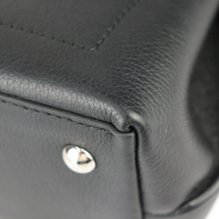 美品 LOUIS VUITTON ルイ ヴィトン ロックミー エヴァー ミニ ハンドバッグ M20997 グレインカーフレザー ブラック シルバー金具 2WAY ショルダーバッグ ターンロック ビトン チェーン