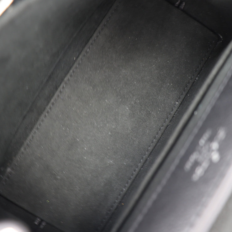 美品 LOUIS VUITTON ルイ ヴィトン ロックミー エヴァー ミニ ハンドバッグ M20997 グレインカーフレザー ブラック シルバー金具 2WAY ショルダーバッグ ターンロック ビトン チェーン
