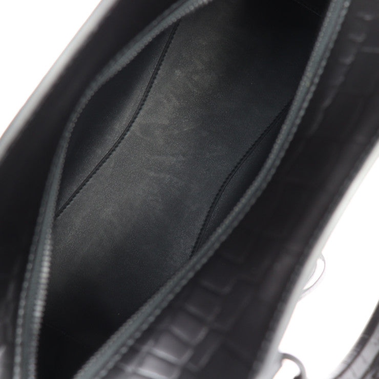 超美品 BALENCIAGA バレンシアガ ネオ クラシック シティ スモール ハンドバッグ 638521 クロコ型押しレザー ブラック 2WAY ショルダーバッグ トートバッグ