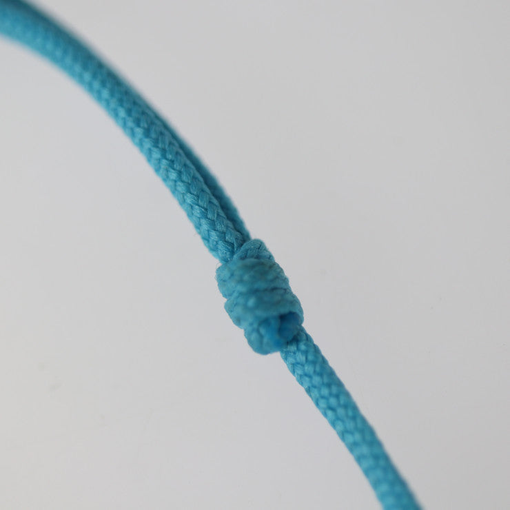 超美品 LOUIS VUITTON ルイ ヴィトン ロックイット ビーズ ブレスレット Q05785 リサイクルポリエステル × Ag925 ブルー シルバー ビトン