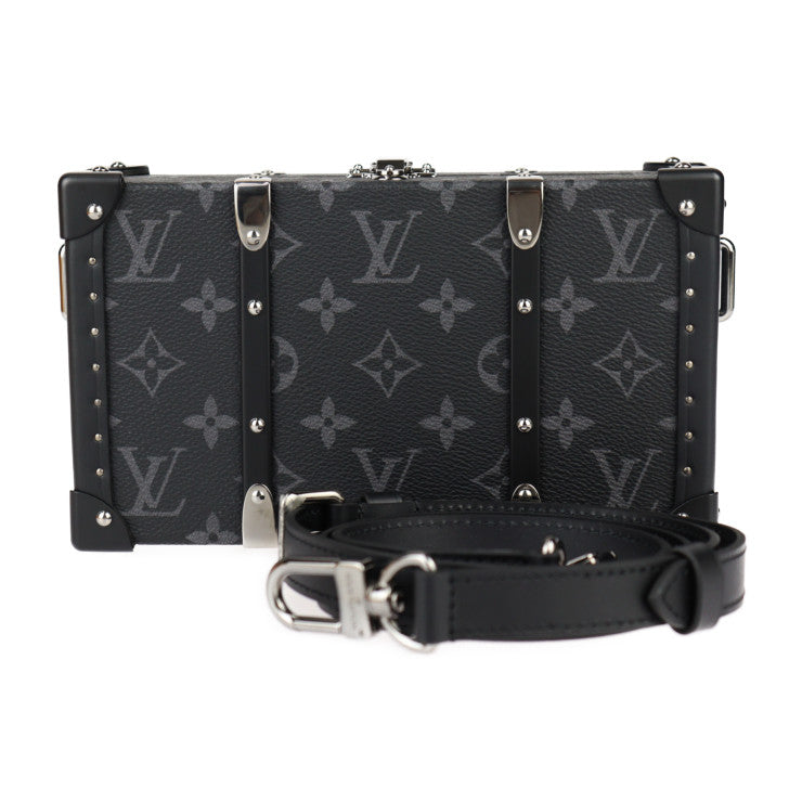 超美品 LOUIS VUITTON ルイ ヴィトン ネオ ウォレット・トランク ショルダーバッグ M20954 モノグラムエクリプス ブラック グレー シルバー金具 クラッチバッグ マルチケース