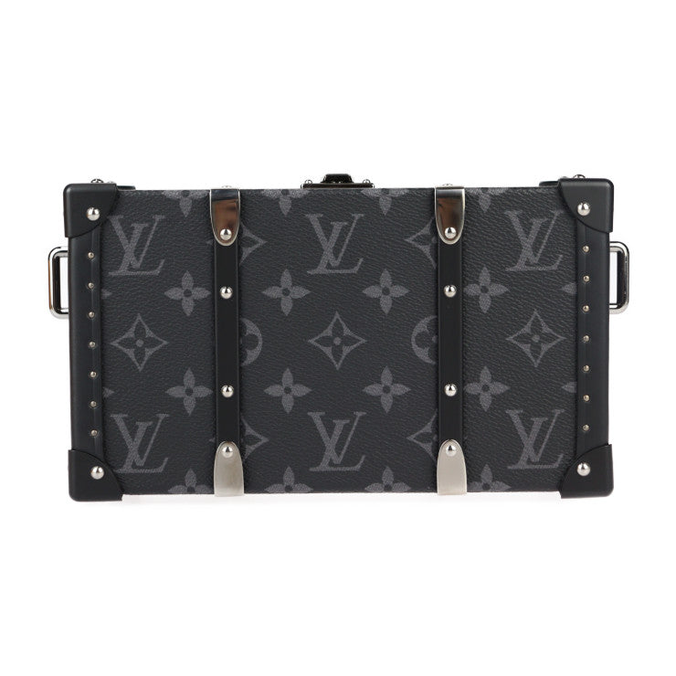 超美品 LOUIS VUITTON ルイ ヴィトン ネオ ウォレット・トランク ショルダーバッグ M20954 モノグラムエクリプス ブラック グレー シルバー金具 クラッチバッグ マルチケース
