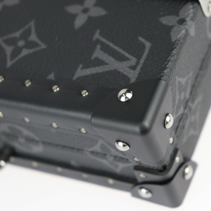 超美品 LOUIS VUITTON ルイ ヴィトン ネオ ウォレット・トランク ショルダーバッグ M20954 モノグラムエクリプス ブラック グレー シルバー金具 クラッチバッグ マルチケース