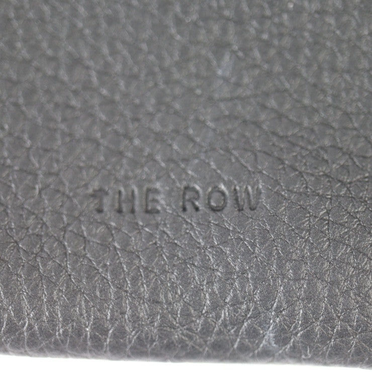 超美品 THE ROW ザ ロウ BOURSE PHONE CASE ブルス フォンケース ショルダーバッグ W1418 L97 レザー ブラック スマホケース マルチポシェット ミニバッグ