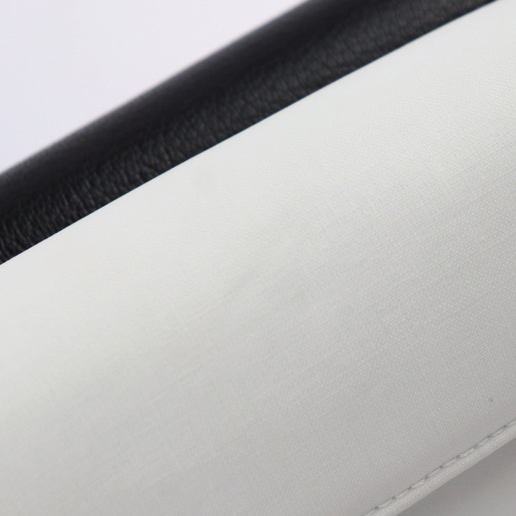 新品未使用展示品 Maison Margiela メゾン マルジェラ NEW LOCK Horizontal ニュー ロック ホリゾンタル ショルダーバッグ SB1WD0002 キャンバス レザー ヤギ革 ホワイト ブラック シルバー金具 2WAY クラッチバッグ クロスボディ ポシェット ヤギ革