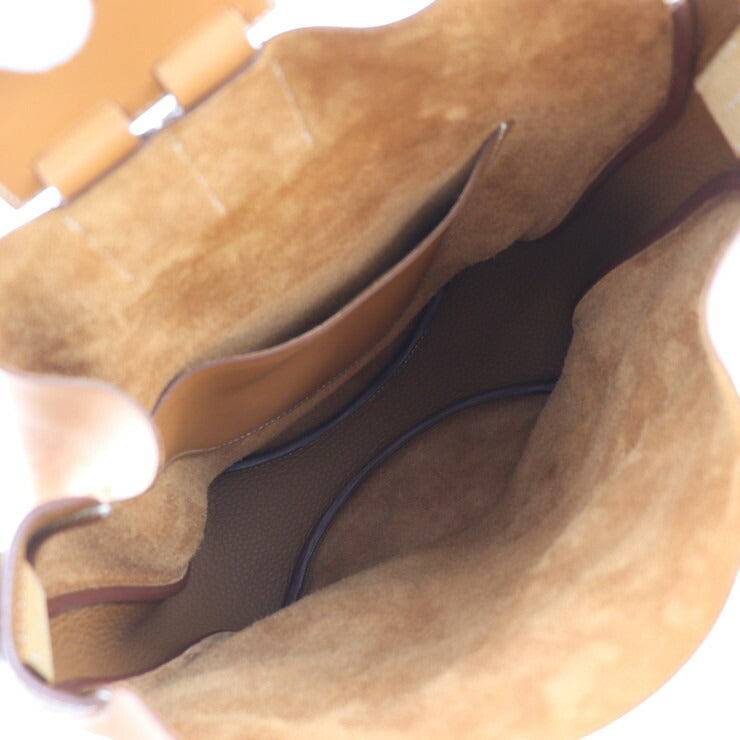 美品 HERMES エルメス ヴィルヴォルト 24 ショルダーバッグ 065929CK ヴォースイフト トリヨンクレマンス ゴールド ブラウン系 シルバー金具 ワンショルダー X刻印