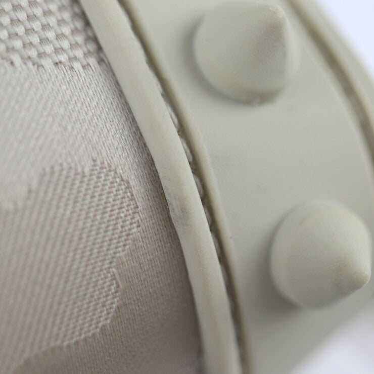 超美品 Christian Louboutin クリスチャンルブタン クロスボディバッグ Loubitown ショルダーバッグ 1225154 キャンバス ラバー ベージュ系 ポシェット カモフラ スパイクスタッズ