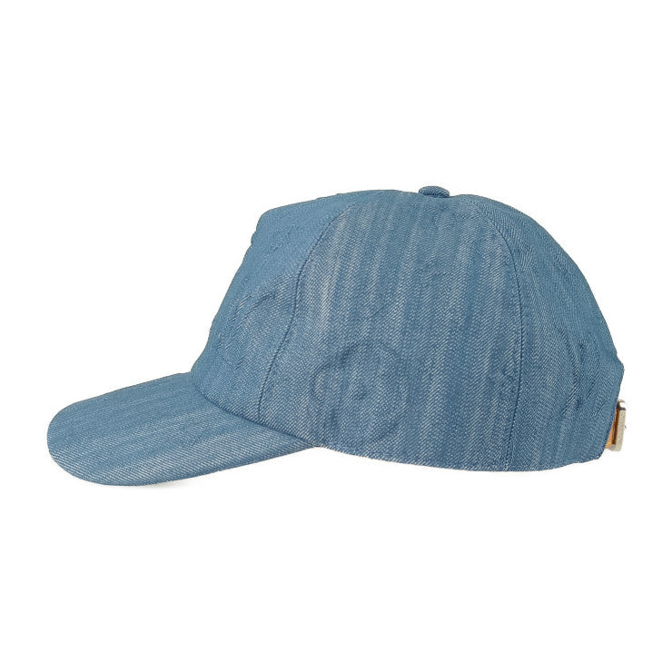 超美品 LOUIS VUITTON ルイ ヴィトン 帽子 キャップ・モノグラム コンステレーション M7136L ブルー系 コットン72％ ポリエステル26％ ポリウレタン2％ メンズ