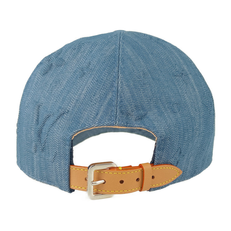 超美品 LOUIS VUITTON ルイ ヴィトン 帽子 キャップ・モノグラム コンステレーション M7136L ブルー系 コットン72％ ポリエステル26％ ポリウレタン2％ メンズ