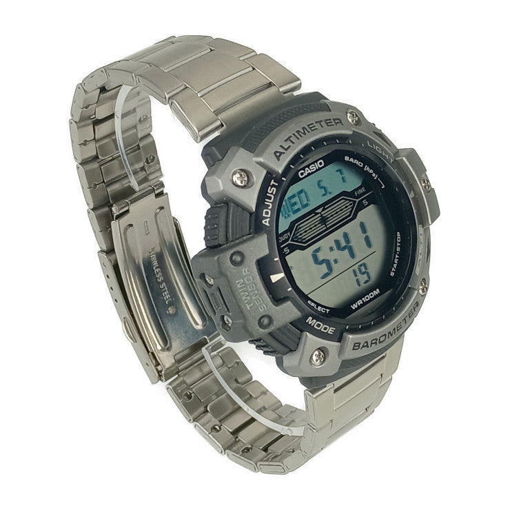 美品 CASIO カシオ 腕時計 SPORTS GEAR スポーツギア SGW-300HD-1AVDR シルバー ステンレス メンズ クオーツ デジタル 海外モデル