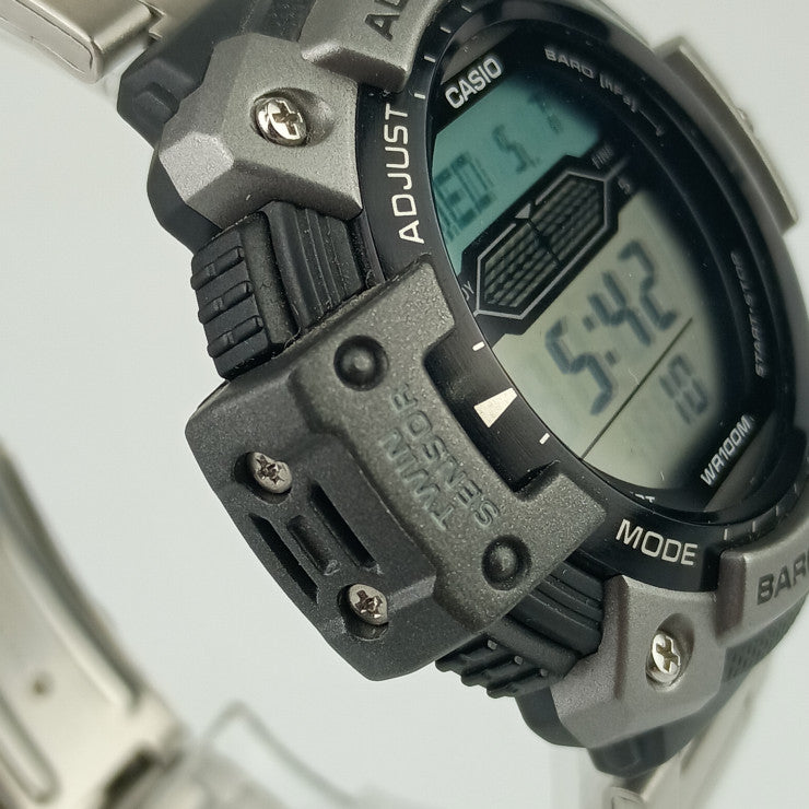 美品 CASIO カシオ 腕時計 SPORTS GEAR スポーツギア SGW-300HD-1AVDR シルバー ステンレス メンズ クオーツ デジタル 海外モデル